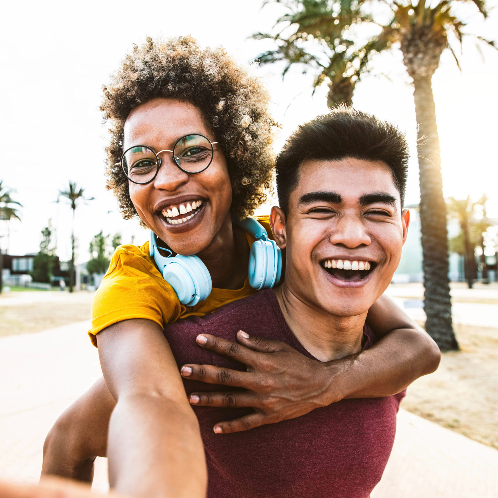Multiracial couple