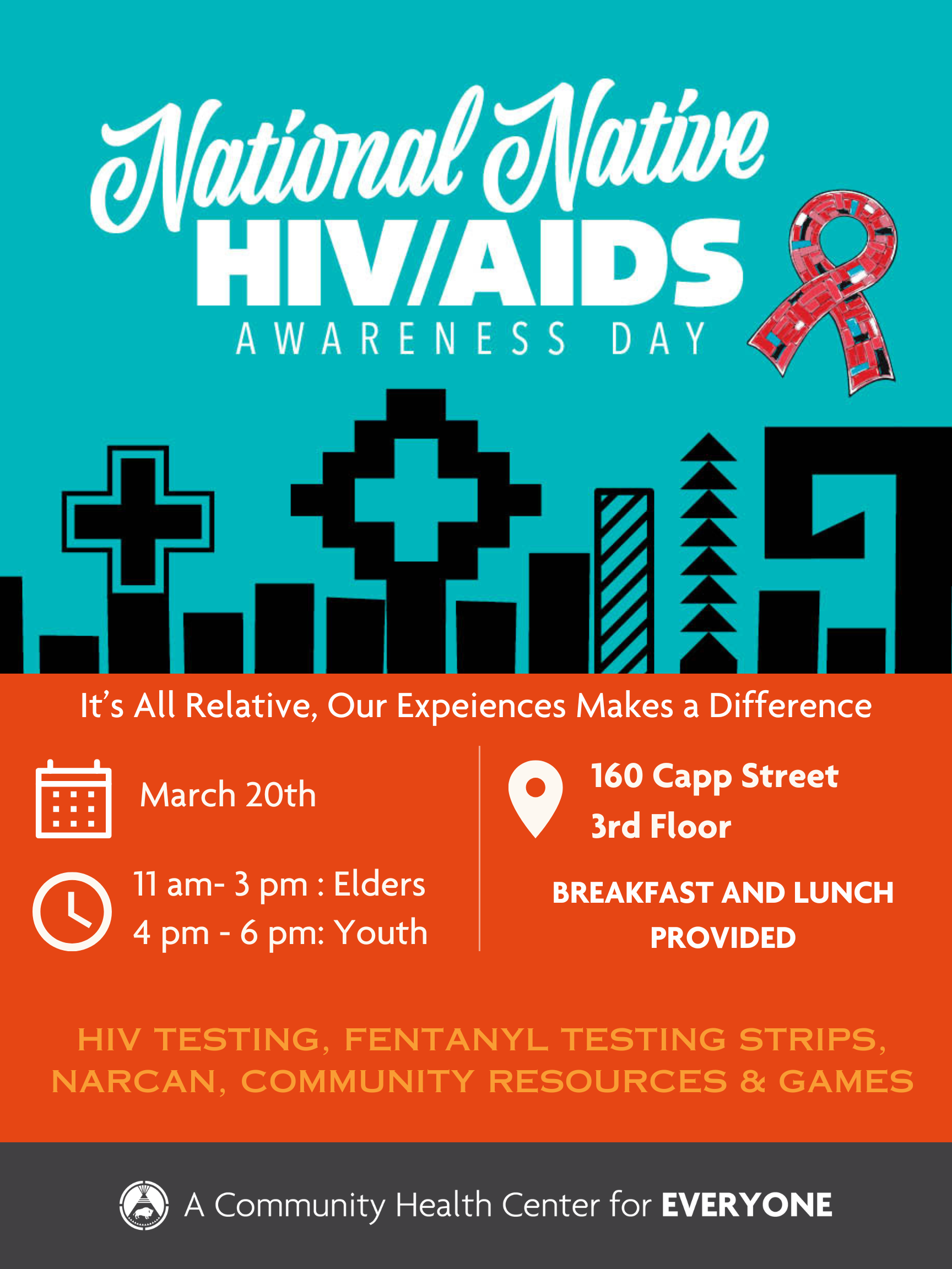 National Native HIV/AIDS Awareness Day flyer